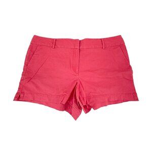 Loft Womens Shorts 18 Riviera Chino Solid Pink Preppy Casual Summer